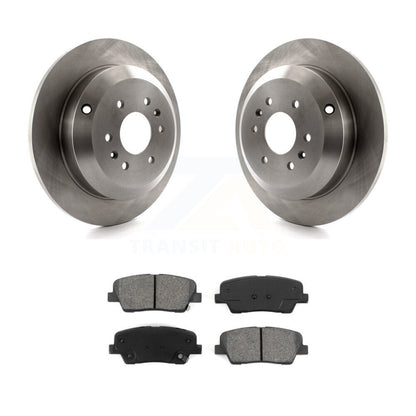 Disc Brake Rotors And Semi-Metallic Pads Rear Kit For 2009-2011 Kia Borrego