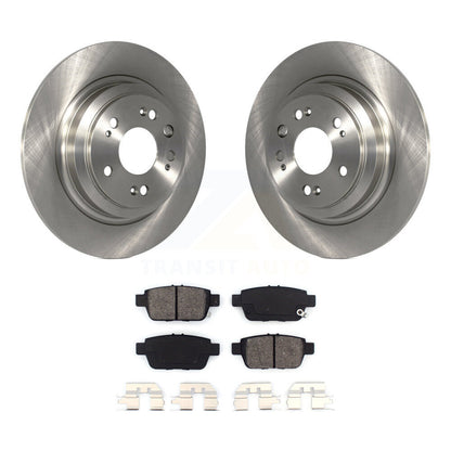 Disc Brake Rotors And Semi-Metallic Pads Rear Kit For 2009-2014 Acura TL