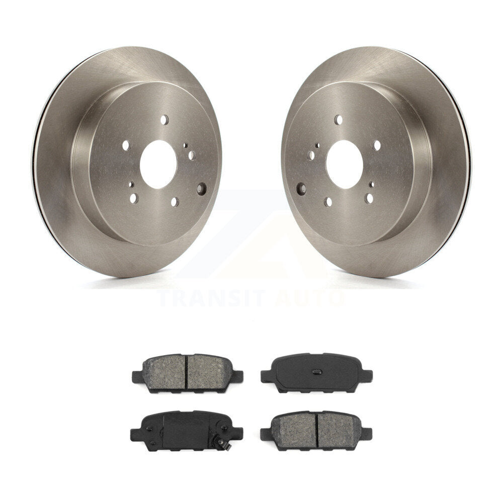 Disc Brake Rotors & Semi-Metallic Pad Rear Kit For 2009-2013 Suzuki Grand Vitara