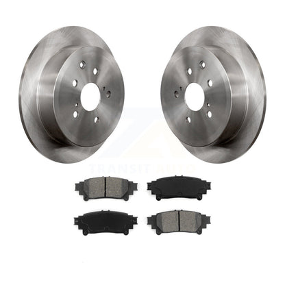 Brake Rotors Semi-Metallic Pad Rear Kit For Toyota Sienna Highlander Lexus RX350