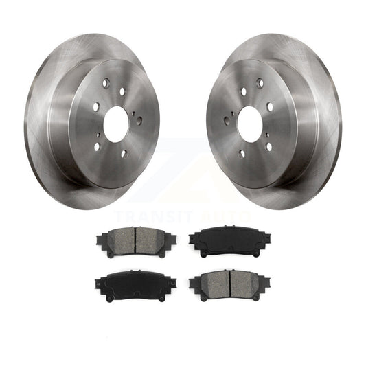 Brake Rotors Semi-Metallic Pad Rear Kit For Toyota Sienna Highlander Lexus RX350
