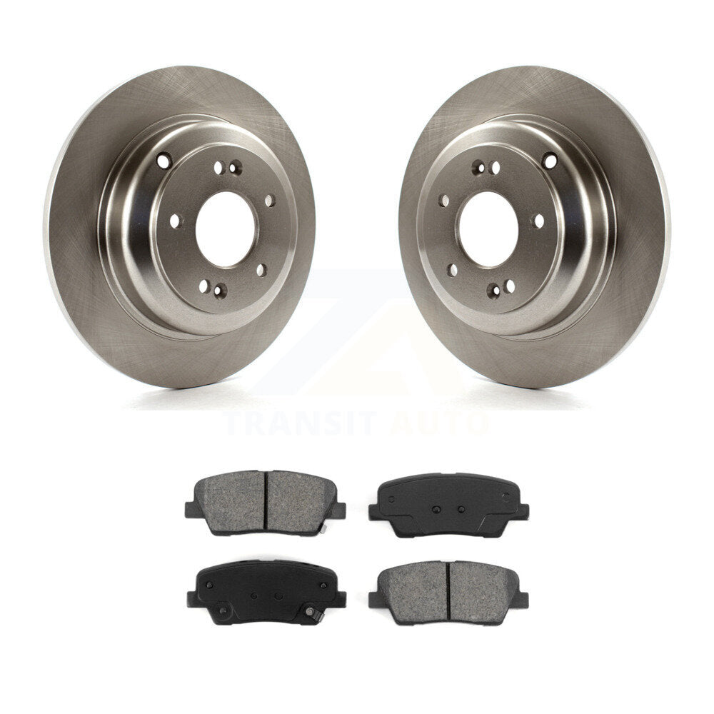 Disc Brake Rotors And Semi-Metallic Pads Rear Kit For Hyundai Genesis Coupe