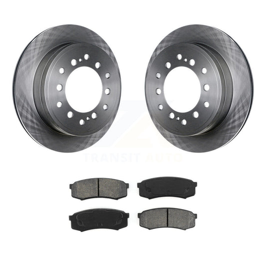 Brake Rotor Semi-Metallic Pad Rear Kit For Toyota 4Runner Lexus GX460 FJ Cruiser