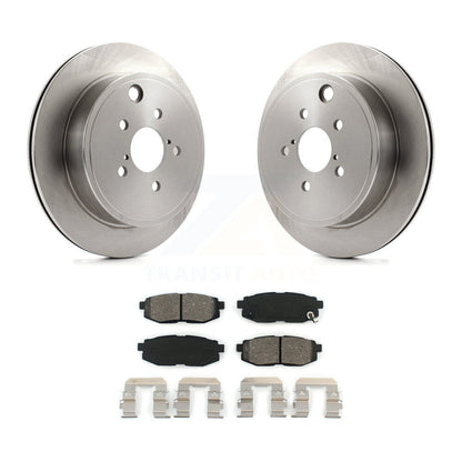 Brake Rotors Semi-Metallic Pad Rear Kit For Subaru Outback Legacy BRZ Scion FR-S