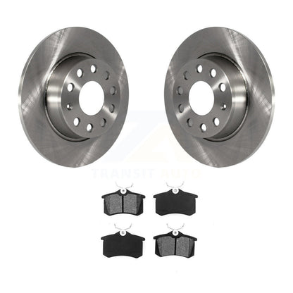 Disc Brake Rotors Semi-Metallic Pad Rear Kit For 2010-2013 Audi A3 DIESEL engine