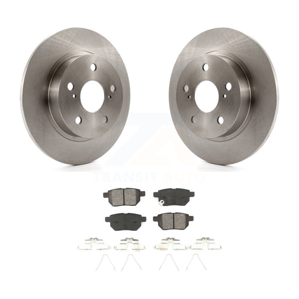 Disc Brake Rotors And Semi-Metallic Pads Rear Kit For 2011-2016 Scion tC
