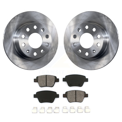 Disc Brake Rotor Semi-Metallic Pad Rear Kit For Volkswagen Jetta Eos Audi A3 GTI