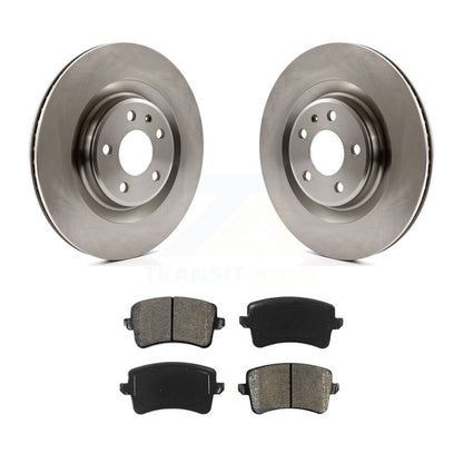 Disc Brake Rotors Semi-Metallic Pad Rear Kit For Audi Q5 S4 A4 Quattro S5 SQ5 A5