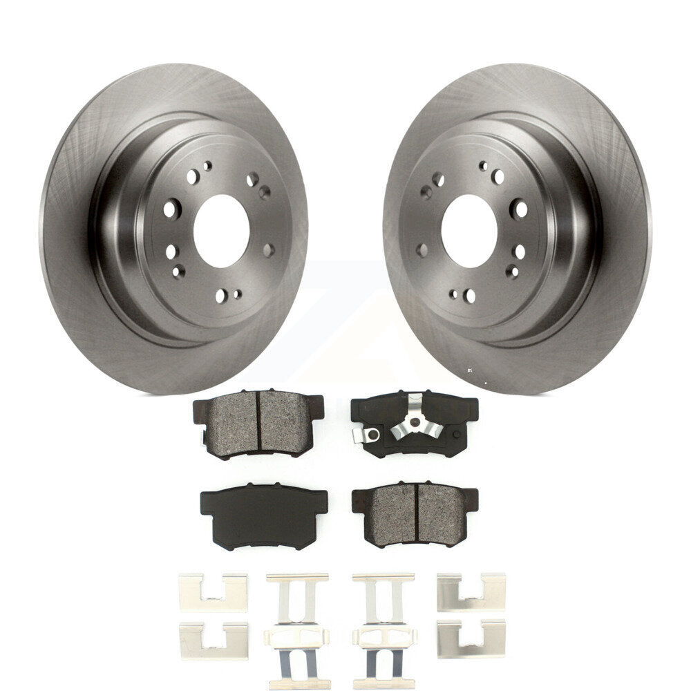 Disc Brake Rotors And Semi-Metallic Pads Rear Kit For Honda Accord Crosstour