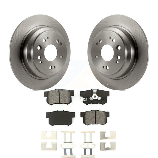 Disc Brake Rotors And Semi-Metallic Pads Rear Kit For Honda Accord Crosstour