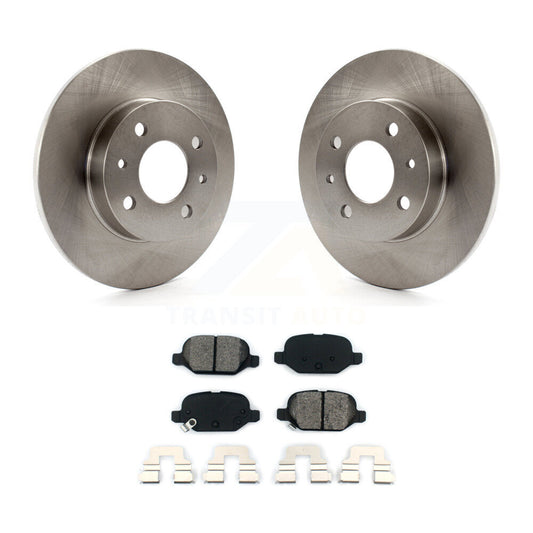Disc Brake Rotors And Semi-Metallic Pads Rear Kit For Fiat 500