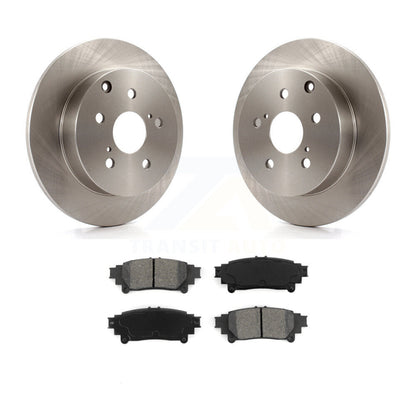 Disc Brake Rotors And Semi-Metallic Pads Rear Kit For Toyota Prius V Mirai
