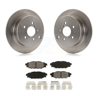 Brake Rotors Semi-Metallic Pad Rear Kit For Subaru Crosstrek Impreza Forester XV