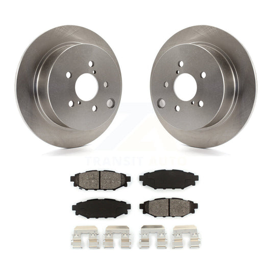 Brake Rotors Semi-Metallic Pad Rear Kit For Subaru Crosstrek Impreza Forester XV
