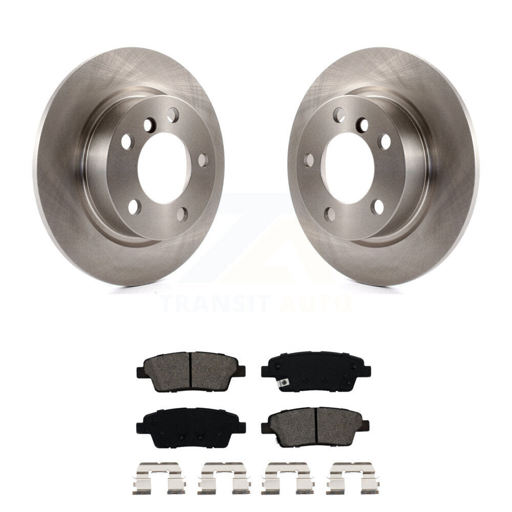Disc Brake Rotor & Semi-Metallic Pad Rear Kit For Mini Cooper Countryman Paceman