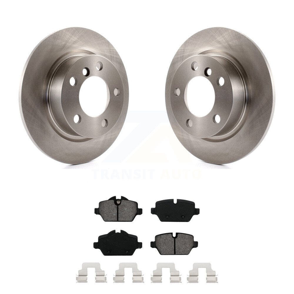 Disc Brake Rotor & Semi-Metallic Pad Rear Kit For Mini Cooper Countryman Paceman