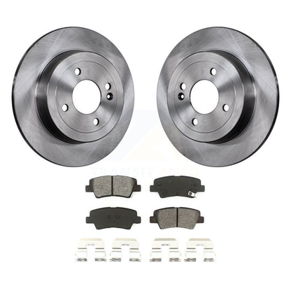 Disc Brake Rotors And Semi-Metallic Pads Rear Kit For Hyundai Accent Kia Rio