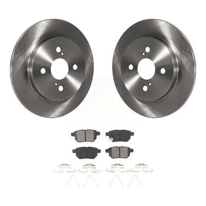 Disc Brake Rotors And Semi-Metallic Pads Rear Kit For 2012-2018 Toyota Yaris