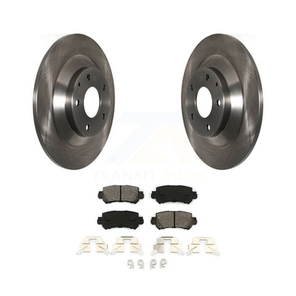 Disc Brake Rotors And Semi-Metallic Pads Rear Kit For 2013-2015 Mazda CX-5