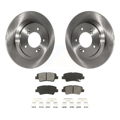 Brake Rotor And Semi-Metallic Pad Rear Kit For Kia Optima Hyundai Sonata Soul EV