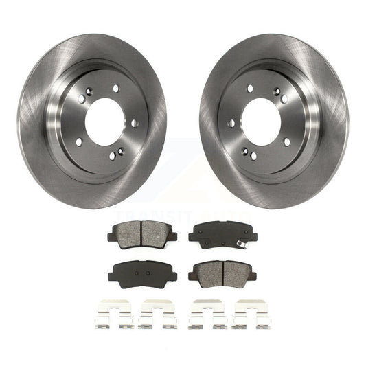 Brake Rotor And Semi-Metallic Pad Rear Kit For Kia Optima Hyundai Sonata Soul EV