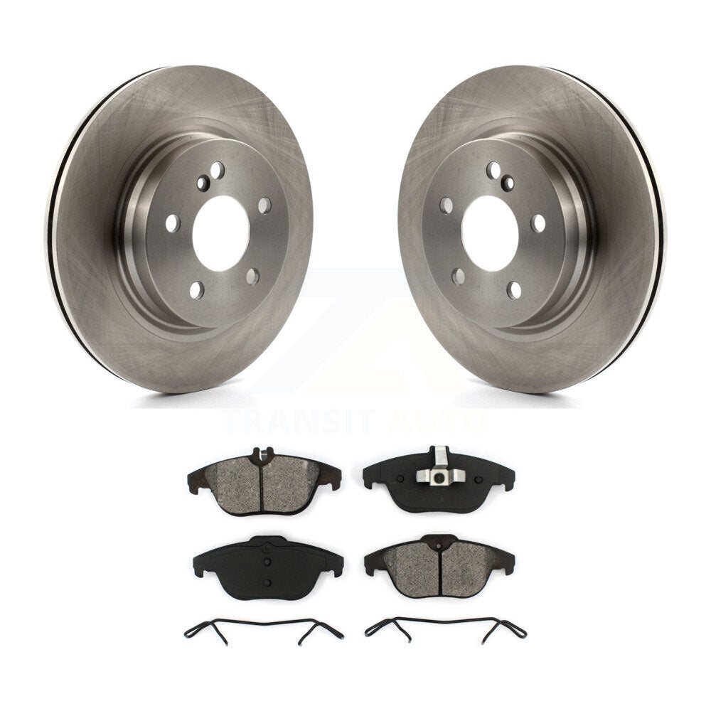 Brake Rotor And Semi-Metallic Pad Rear Kit For Mercedes-Benz C300 C350 E350 C250