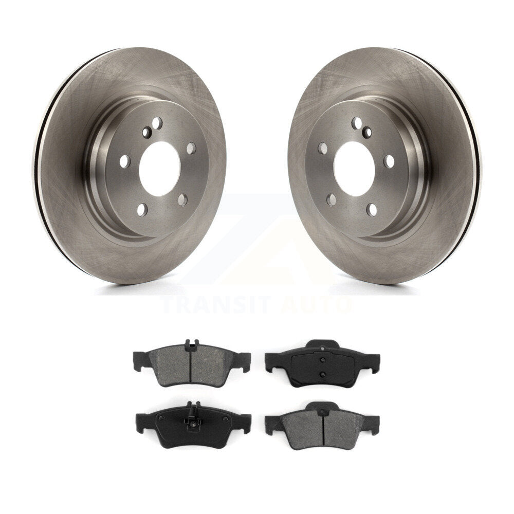 Disc Brake Rotors And Semi-Metallic Pads Rear Kit For Mercedes-Benz E550