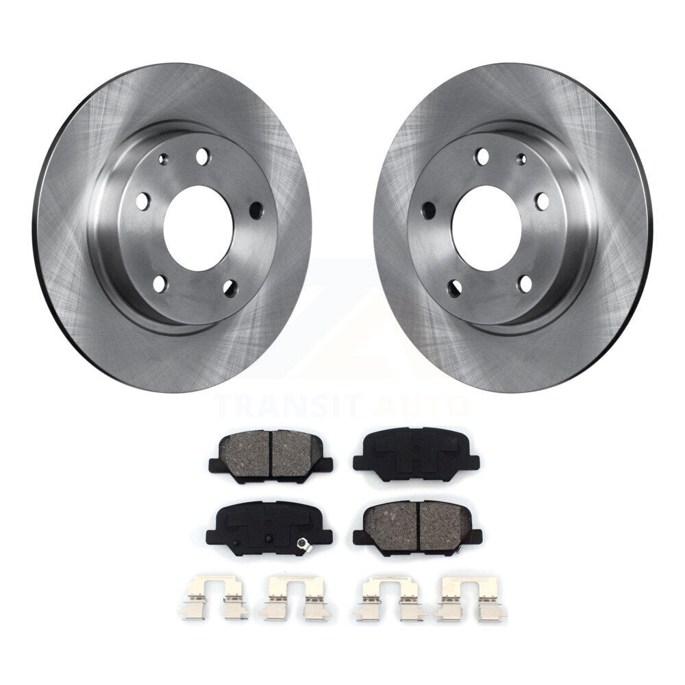 Disc Brake Rotors And Semi-Metallic Pads Rear Kit For Mazda 3 Sport