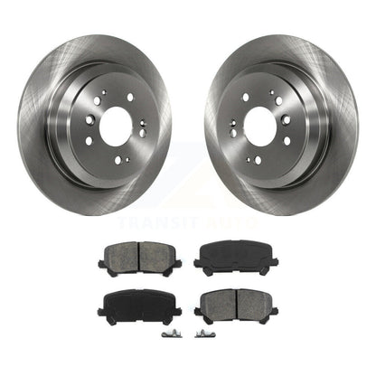 Disc Brake Rotor & Semi-Metallic Pad Rear Kit For Honda Pilot Ridgeline Passport