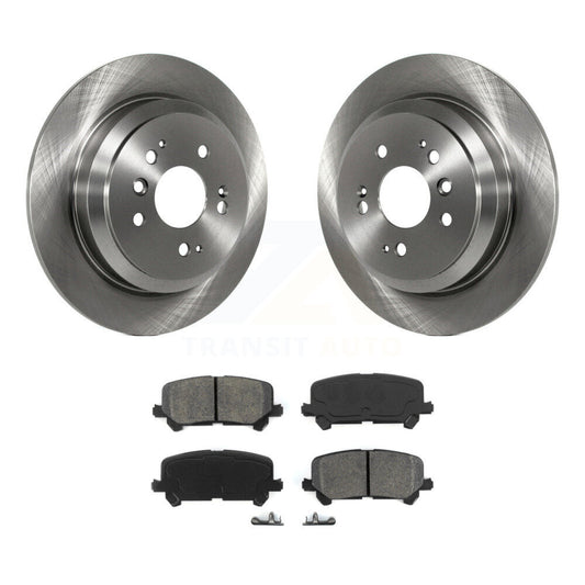 Disc Brake Rotor & Semi-Metallic Pad Rear Kit For Honda Pilot Ridgeline Passport