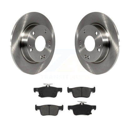 Disc Brake Rotors And Semi-Metallic Pads Rear Kit For Honda Civic