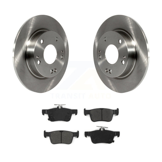 Disc Brake Rotors And Semi-Metallic Pads Rear Kit For Honda Civic