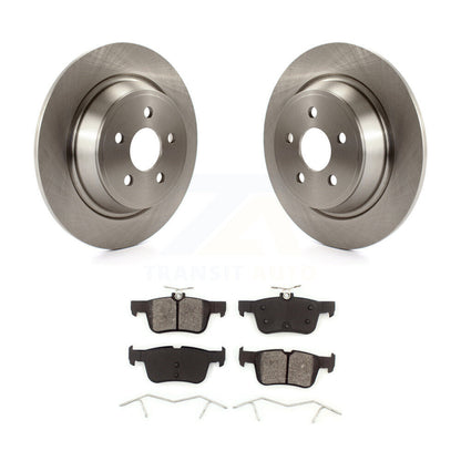 Brake Rotor Semi-Metallic Pad Rear Kit For Ford Edge Fusion Lincoln Nautilus MKX