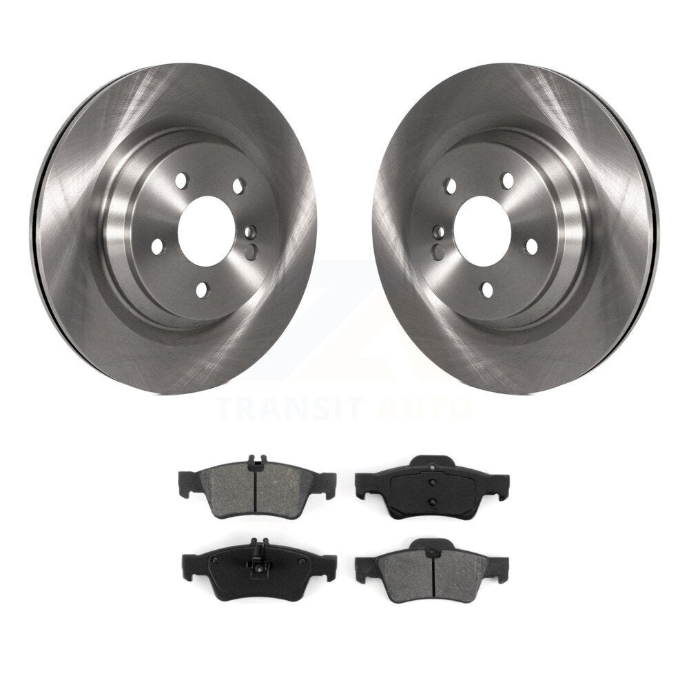 Brake Rotors & Semi-Metallic Pad Rear Kit For Mercedes-Benz S550 S450 SL550 S350
