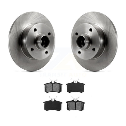 Disc Brake Rotor Hub Assembly & Semi-Metallic Pad Rear Kit For Volkswagen Cabrio