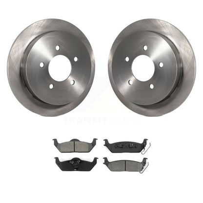 Disc Brake Rotors And Semi-Metallic Pads Rear Kit For Ford F-150