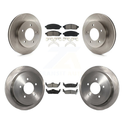 Disc Brake Rotors And Semi-Metallic Pads Front Rear Kit For 2004 Ford F-150 4WD