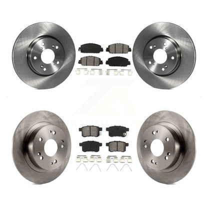 Disc Brake Rotors And Semi-Metallic Pads Front Rear Kit For Honda Accord
