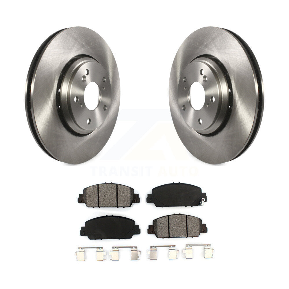 Disc Brake Rotors And Semi-Metallic Pads Front Kit For Honda Accord