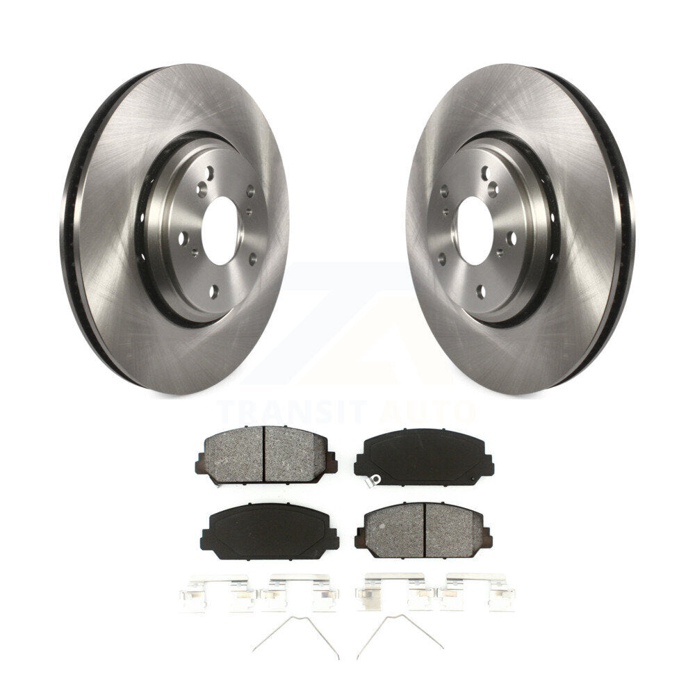 Disc Brake Rotors & Semi-Metallic Pad Front Kit For Honda Civic Accord Acura ILX