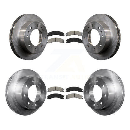 Brake Rotors & Semi-Metallic Pad Front Rear Kit For GMC Chevrolet Sierra 2500 HD