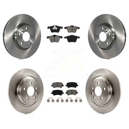 Disc Brake Rotors And Semi-Metallic Pads Front Rear Kit For Volvo V70