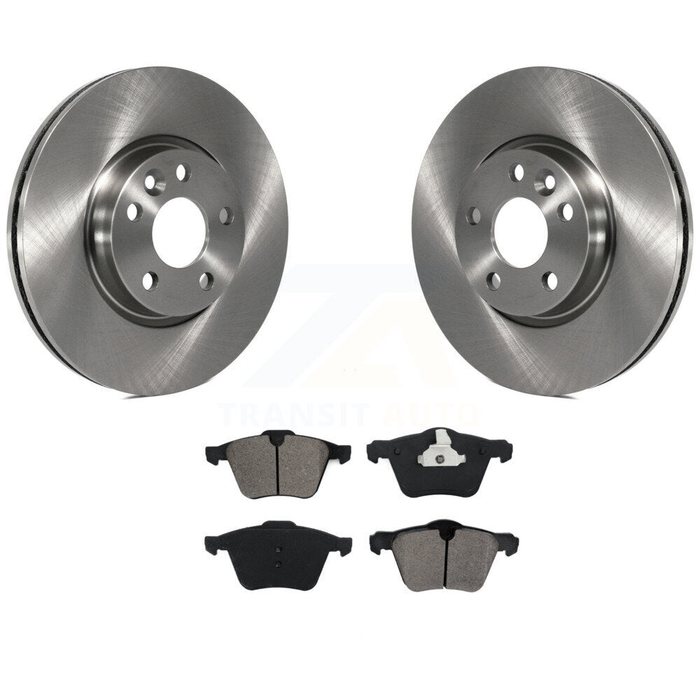 Disc Brake Rotors And Semi-Metallic Pads Front Kit For Volvo V70