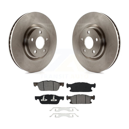 Disc Brake Rotors And Semi-Metallic Pads Front Kit For Ford Edge