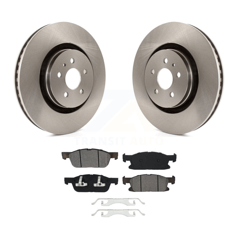 Disc Brake Rotors Semi-Metallic Pad Front Kit For Ford Edge Lincoln Nautilus MKX