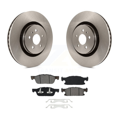 Disc Brake Rotors Semi-Metallic Pad Front Kit For Ford Edge Lincoln Nautilus MKX