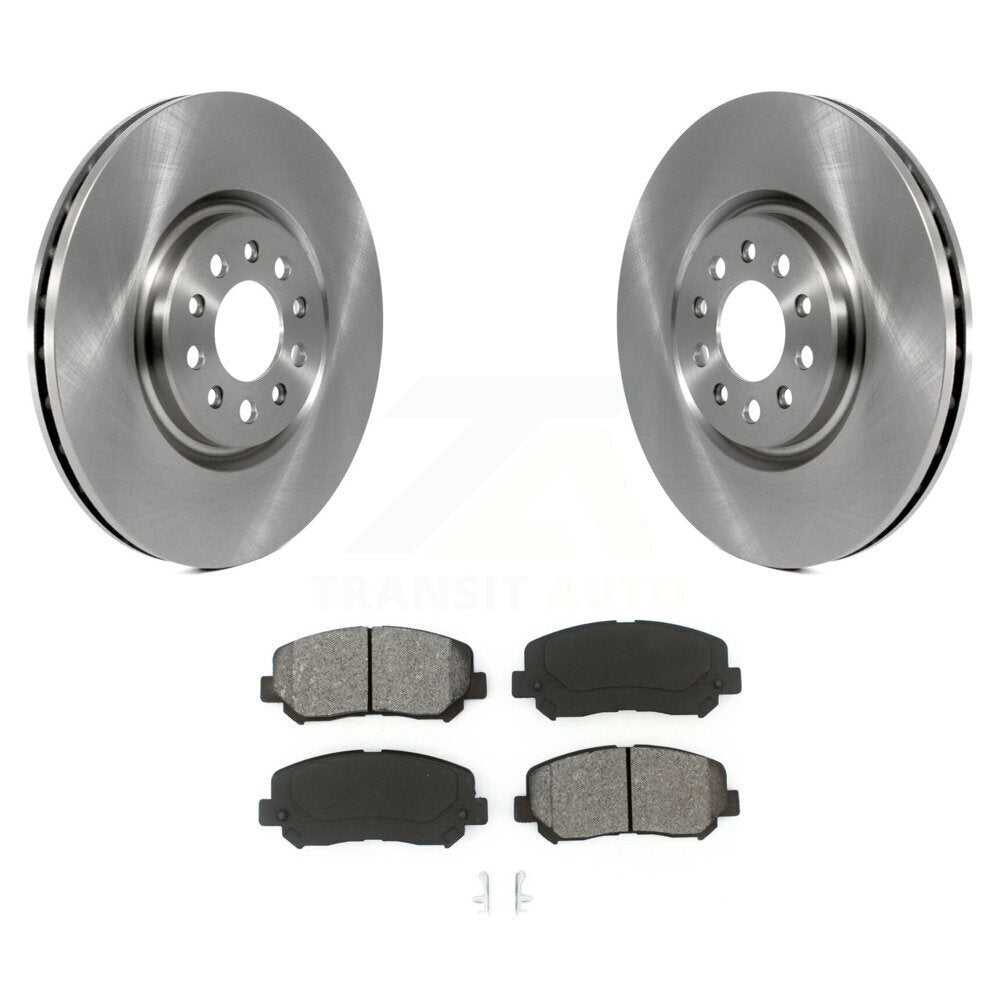 Disc Brake Rotors And Semi-Metallic Pad Front Kit For Jeep Cherokee Chrysler 200
