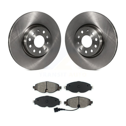 Brake Rotor Semi-Metallic Pad Front Kit For Volkswagen Golf Taos SportWagen Audi
