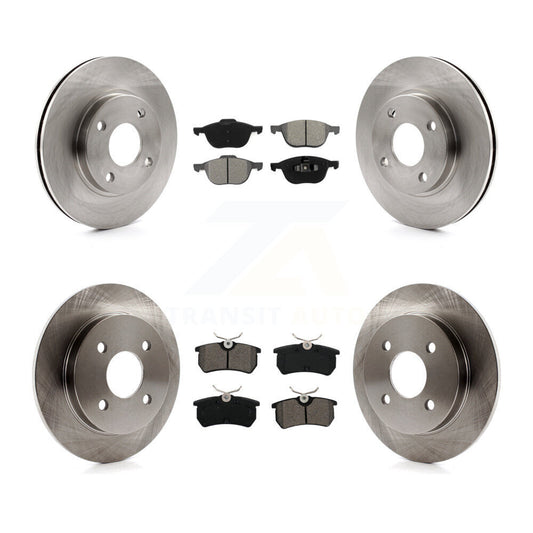 Brake Rotor & Semi-Metallic Pad Front Rear Kit For 2004 Ford Focus From 04 05