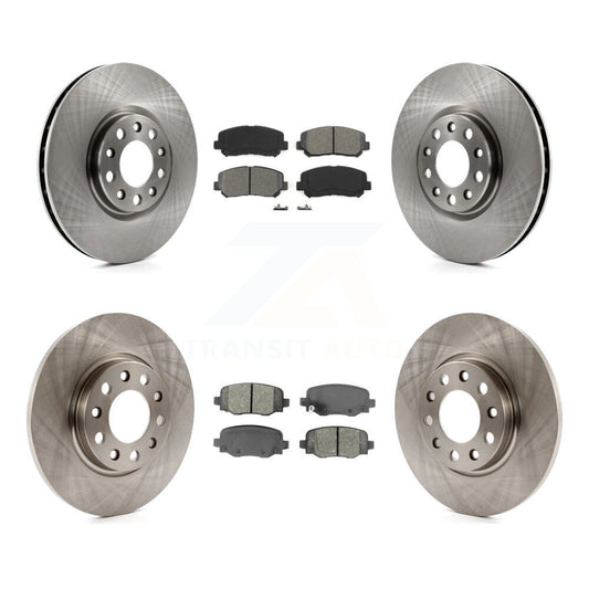Disc Brake Rotors And Semi-Metallic Pads Front Rear Kit For Chrysler 200